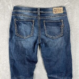 Silver Jeans Aiko Mid Skinny Jeans Womens 28 Stretch Denim‎ Zipper Ankle Pants